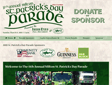 Tablet Screenshot of miltonstpatricksdayparade.com